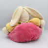 Doudou lapin patapouf rose orange vert blanc tortue KALOO