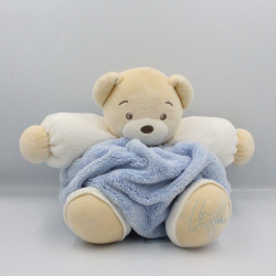 Doudou ours plume bleu blanc blue KALOO