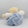 Doudou ours plume bleu blanc blue KALOO