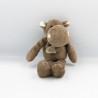 Doudou hippopotame marron ROLAND GARROS