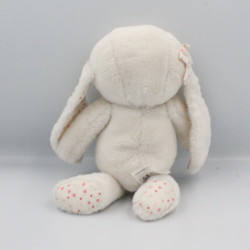 Doudou lapin blanc fleurs rose H ET M H&M