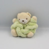 Doudou petit ours Plume vert KALOO