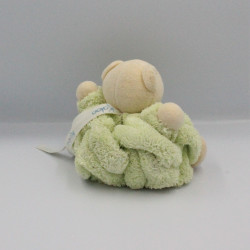 Doudou petit ours Plume vert KALOO