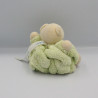 Doudou petit ours Plume vert KALOO