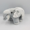 Doudou peluche éléphant gris AUCHAN