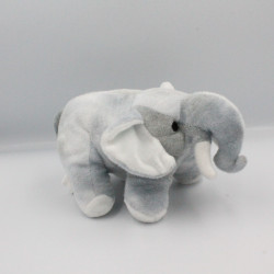 Doudou peluche éléphant gris AUCHAN