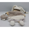 Doudou et compagnie marionnette ours blanc beige marron Graines de doudou