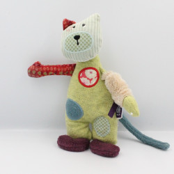 Doudou chat vert Les Jolis pas beaux MOULIN ROTY