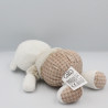 Doudou vache beige écru gris pois MOTS D'ENFANTS