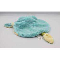 Doudou plat rond bleu vert Sophie la girafe VULLI