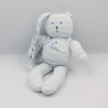 Doudou Lapin bleu SuperStar de mon coeur PETIT BATEAU
