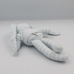 Doudou Lapin bleu SuperStar de mon coeur PETIT BATEAU