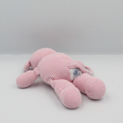 Doudou souris rayures rose Milleraies PETIT BATEAU