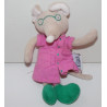 Doudou souris mademoiselle Cheese robe rose MOULIN ROTY