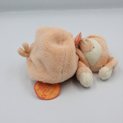 Doudou et compagnie plat rond ours orange Douceur Macaron