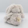 Peluche lapin gris blanc noeud vichy LOUISE MANSEN
