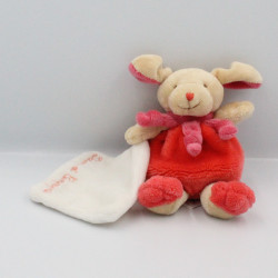 Doudou et compagnie chien beige rose mouchoir Cueillette