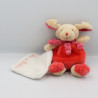 Doudou et compagnie chien beige rose mouchoir Cueillette