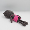 Doudou Chat noir rose Minette Petit DPAM