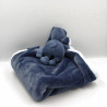 Doudou plat lapin bleu Lapidou couverture NATTOU
