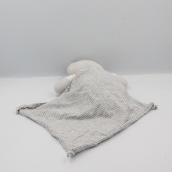 Doudou poupée lutin masqué gris blanc pois cape Mon premier super héros KALOO