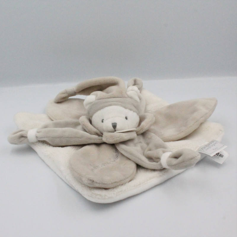 Doudou et compagnie plat ours blanc beige Collector J'aime mon doudou
