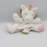 Doudou marionnette licorne blanc rose doré SIMBA TOYS NICOTOY