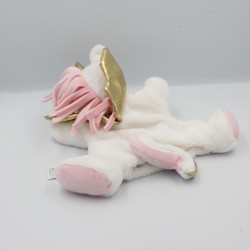 Doudou marionnette licorne blanc rose doré SIMBA TOYS NICOTOY