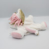 Doudou marionnette licorne blanc rose doré SIMBA TOYS NICOTOY