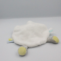 Doudou et compagnie plat rond ours panda gris blanc bleu jaune Unicef