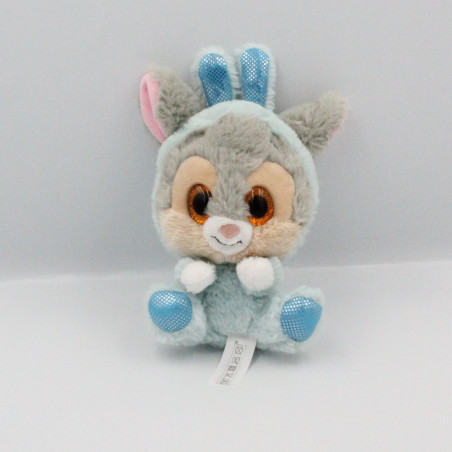 Doudou lapin gris bleu Pan-pan Panpan gros yeux brillant DISNEY NICOTOY