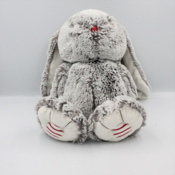 Doudou lapin marron gris ROUGE KALOO 40 cm