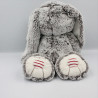 Doudou lapin marron gris ROUGE KALOO 40 cm