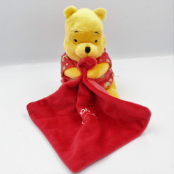 Doudou luminescent Winnie l'ourson mouchoir rouge DISNEY