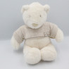 Doudou ours blanc Basile et Lola MOULIN ROTY