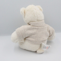 Doudou ours blanc Basile et Lola MOULIN ROTY