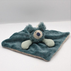 Doudou plat ours Baba le Koala bleu Les Zazous MOULIN ROTY
