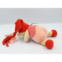 Doudou souris rose rouge Léa NOUNOURS