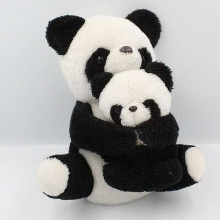 Peluche panda avec son bébé