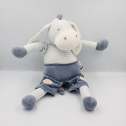 Grand Doudou ane cheval bleu SUCRE D'ORGE