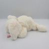 Doudou et compagnie lapin blanc rose tout doux Bonbon 32 cm