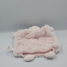 Doudou plat marionnette ours rose PERLE KALOO
