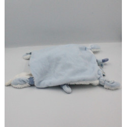 Doudou et compagnie plat ours bleu blanc fourrure Petit Chou avec boite