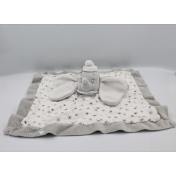 Doudou plat Dumbo l'éléphant gris blanc étoiles lange DISNEY NICOTOY