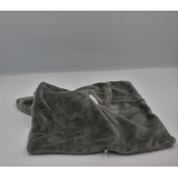 Doudou plat carré lapin gris Lapidou NATTOU