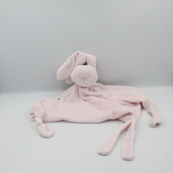 Doudou plat triangle lapin rose clair Lapidou NATTOU