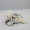 Doudou et compagnie lapin blanc bleu tout doux Bonbon