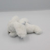 Mini Doudou lapin blanc bleu Bonbon DOUDOU ET COMPAGNIE 15 cm