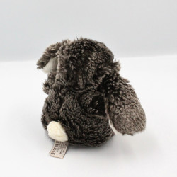 Doudou peluche lapin marron beige BUKOWSKI