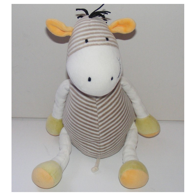 Doudou girafe zébre OBAIBI